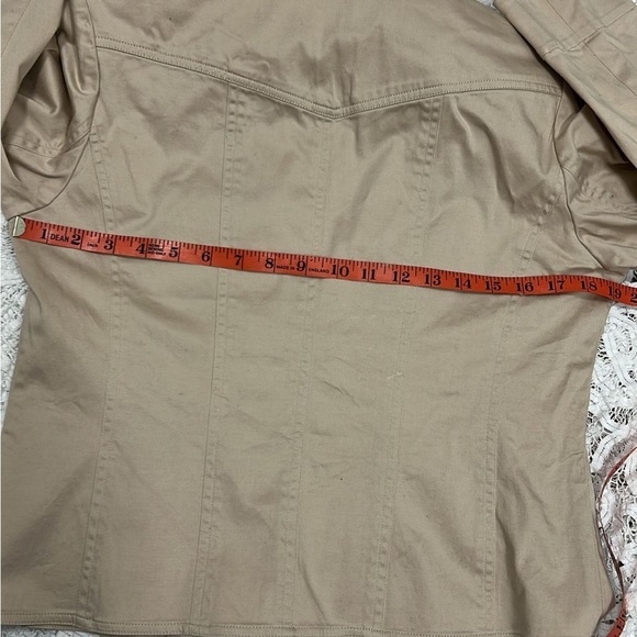 Jones New York Utility Jacket Cream - M Petite - Picture 12 of 12